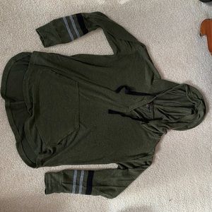 Hooded pullover with kangaroo pouch